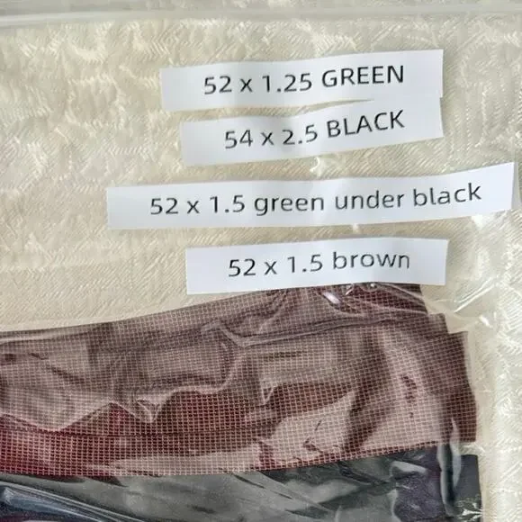 Lot of 4 Skinny Ties Vintage 1960’s Silk Wide Fall Winter Black Green Necktie - Picture 7 of 10